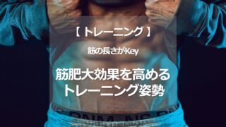 筋肥大効果を高めるトレーニング姿勢 -筋の長さがKey-