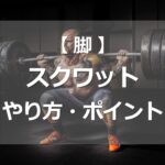 スクワットのやり方・ポイント