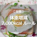 体重増減 7,000kcalルール