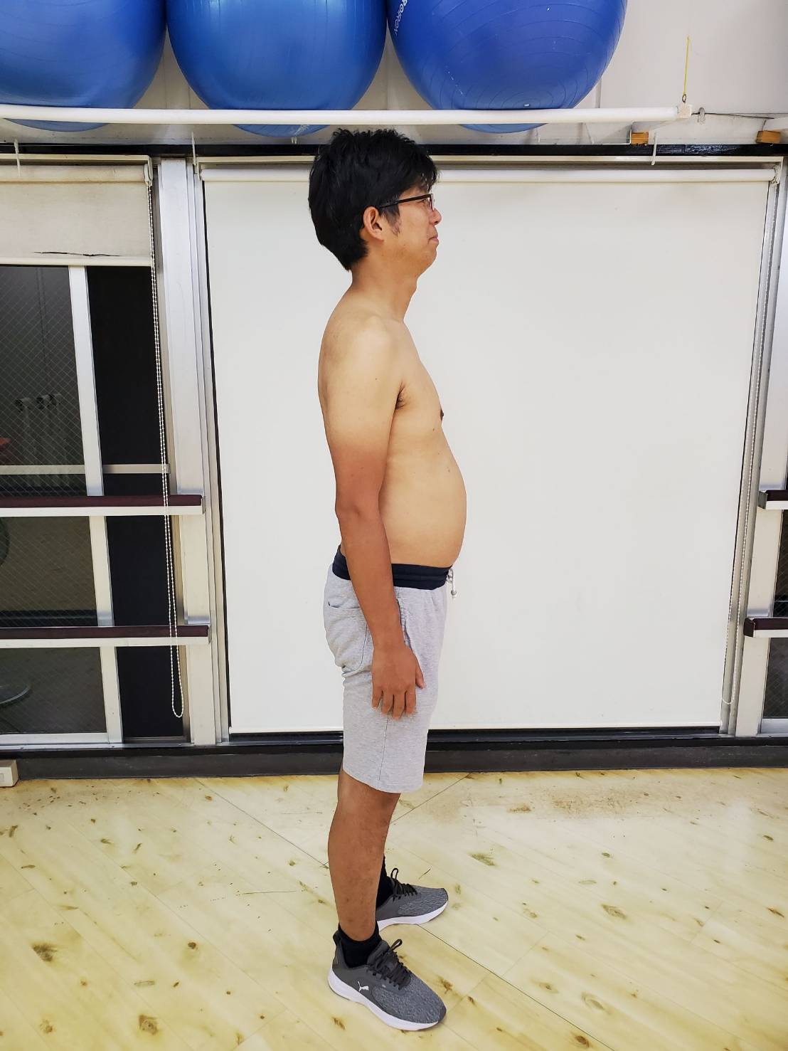 トレーニング開始時の体型